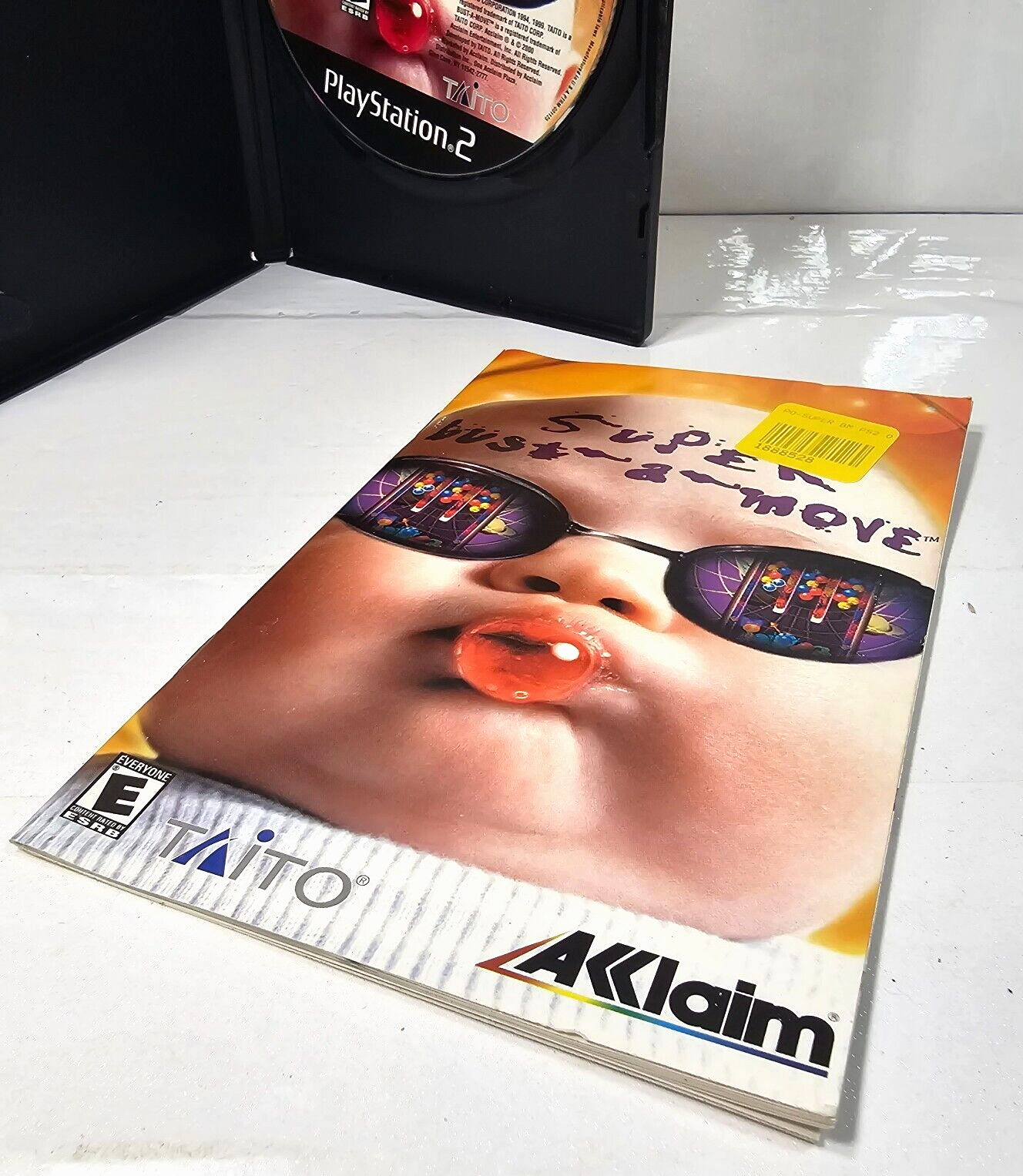 Super Bust-A-Move (PlayStation 2, 2000) Game Case Manual Registration - Tested