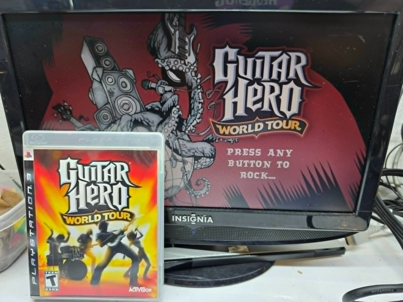 Guitar Hero World Tour (Sony PlayStation 3, 2008) Game, Case and Manual - Tested