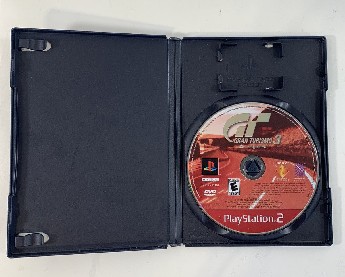 Gran Turismo 3 A-spec (PlayStation 2, 2006) Greatest Hits Game And Case - Tested