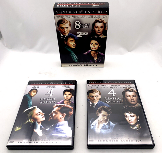 Silver Screen Series: 8 Classic Films (DVD, 2004, 2-Disc Set)