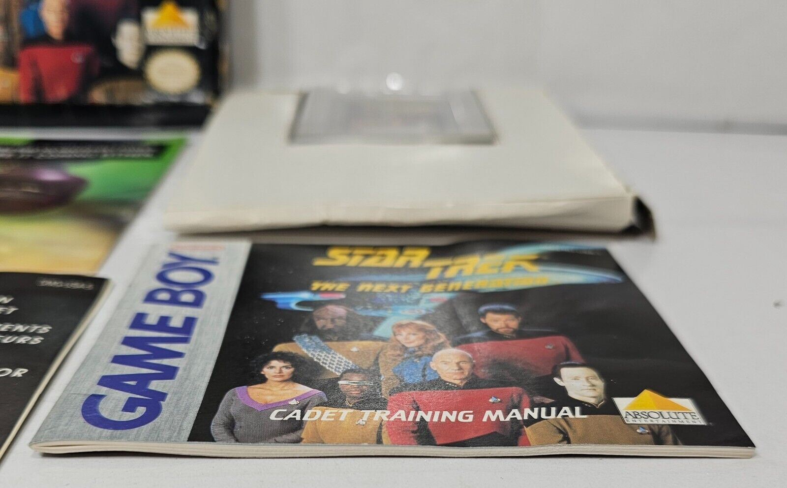 Star Trek The Next Generation (Gameboy, 1993) Game, Box, Manual, Inserts