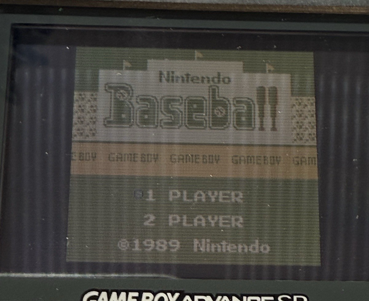 Baseball (Nintendo Game Boy, 1989) Game Cartridge - Tested
