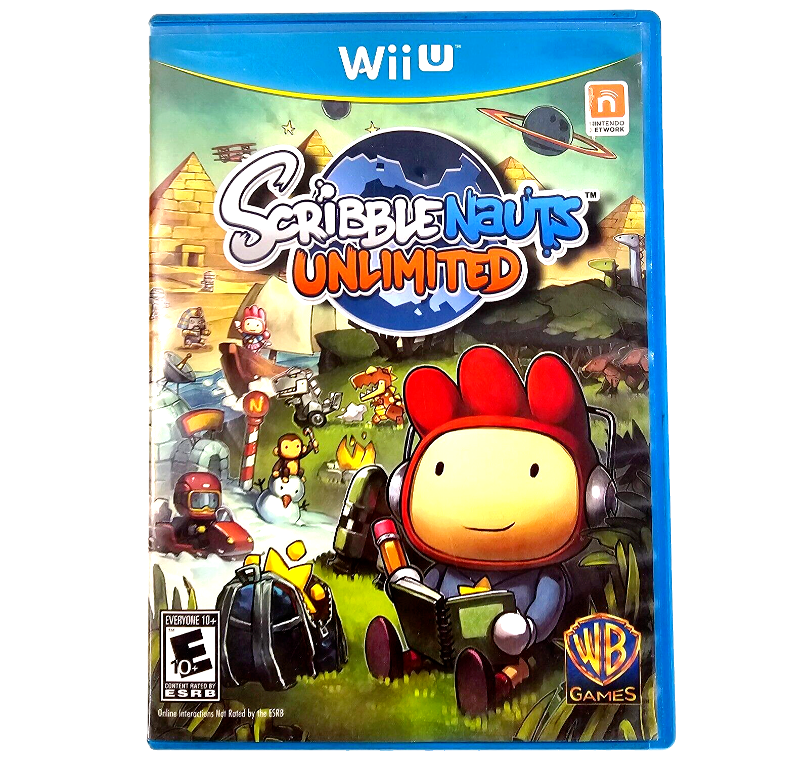 Scribblenauts Unlimited (Nintendo Wii U, 2012) Game Case Manual - Tested
