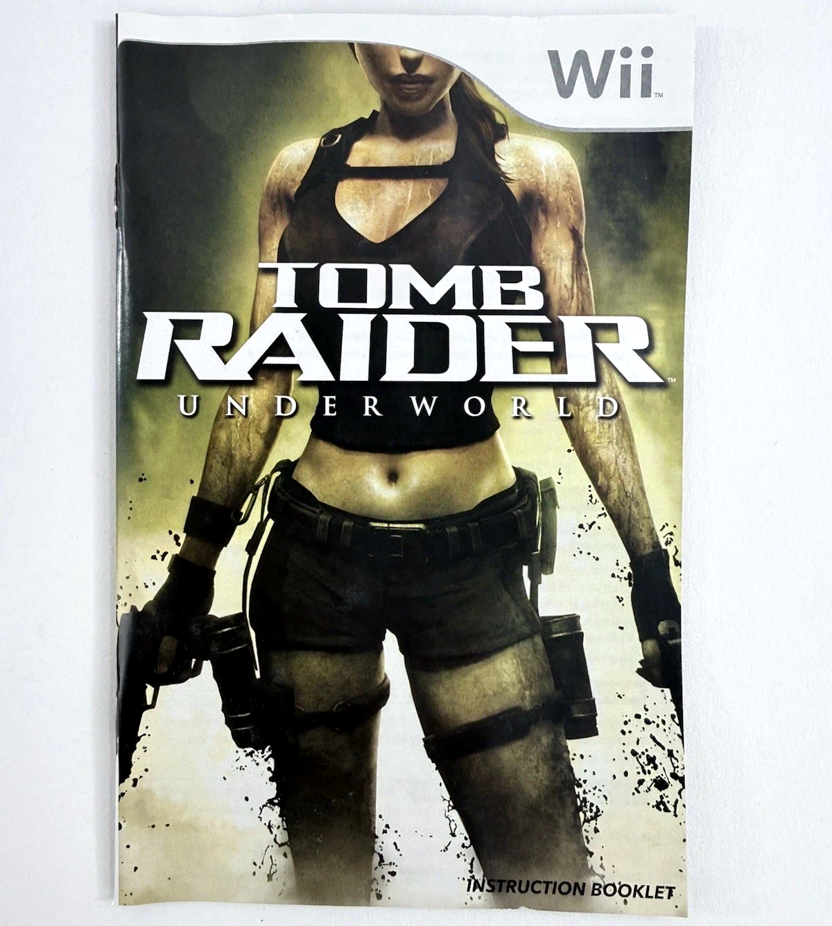 Tomb Raider: Underworld (Nintendo Wii, 2008) Game Case Manual - Tested - Read