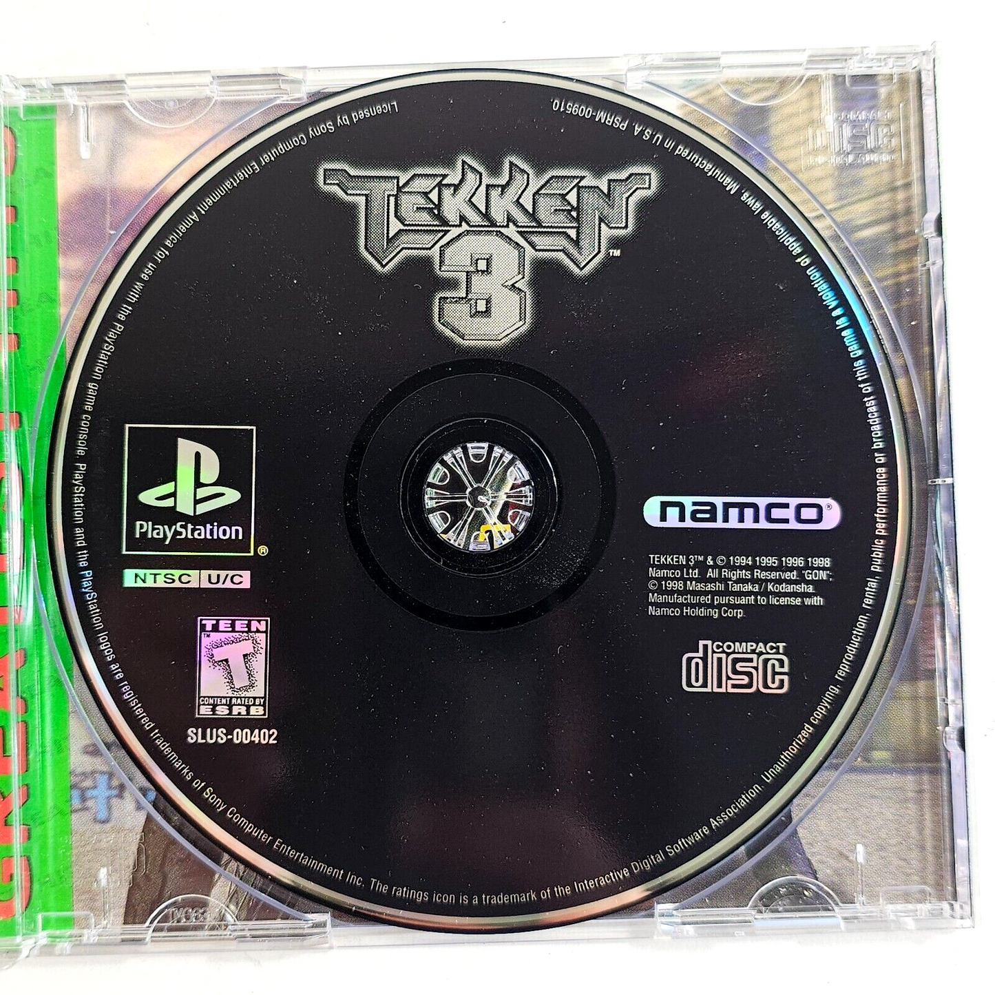Tekken 3 (Sony PlayStation 1, 1998) Game Case Manual Registration - Tested