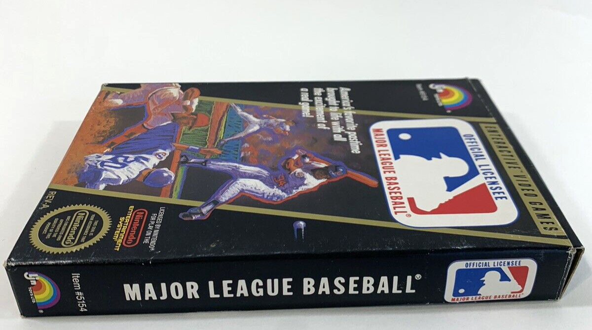 Major League Baseball (Nintendo NES, 1988) Game, Box, Insert, Sleeve - Tested