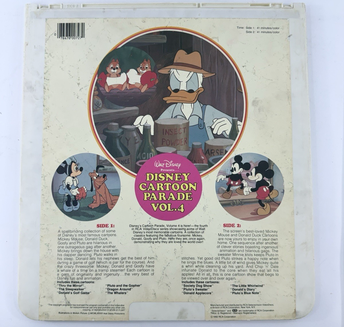 Pinocchio (CED VideoDisc Films) Treasure Island, The Shaggy Dog, Cartoon Parade
