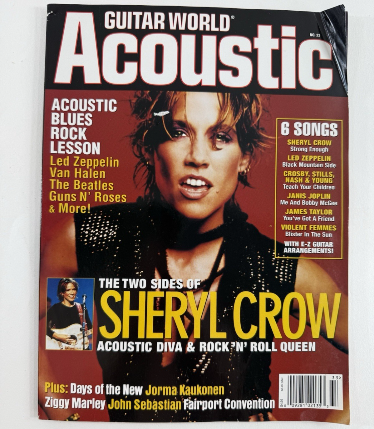 Guitar World Acoustic Magazine No. 33 Sheryl Crow Cover + Guitar Magazines