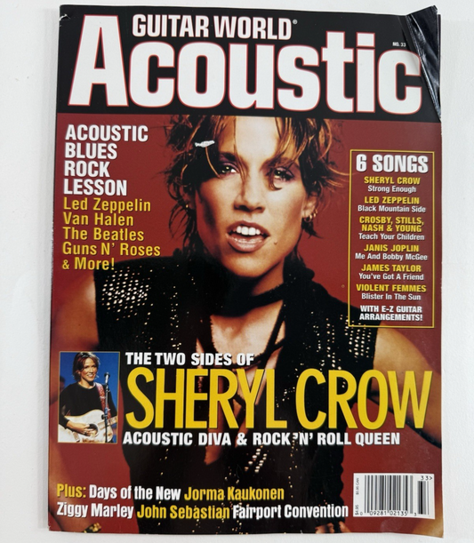 Guitar World Acoustic Magazine No. 33 Sheryl Crow Cover + Guitar Magazines