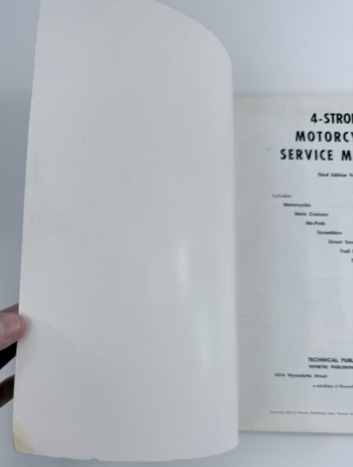 Motorcycle 4-Stroke Service Manual Third Edition. Vol. 2 (Softcover, 1972)