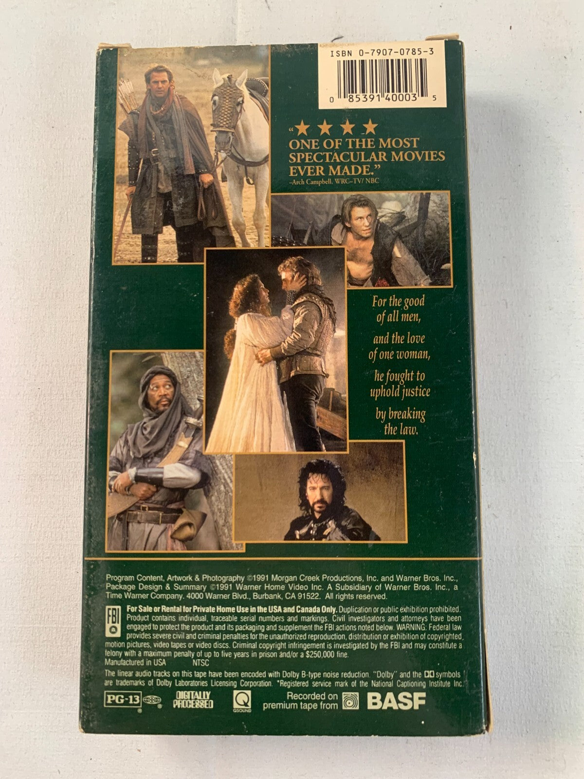 Robin Hood: Prince of Thieves (VHS, 1991)