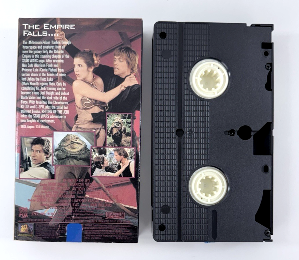 Star Wars Trilogy (VHS, 1995) Fox Video Theatrical 3-Tape Set Box Set - Tested