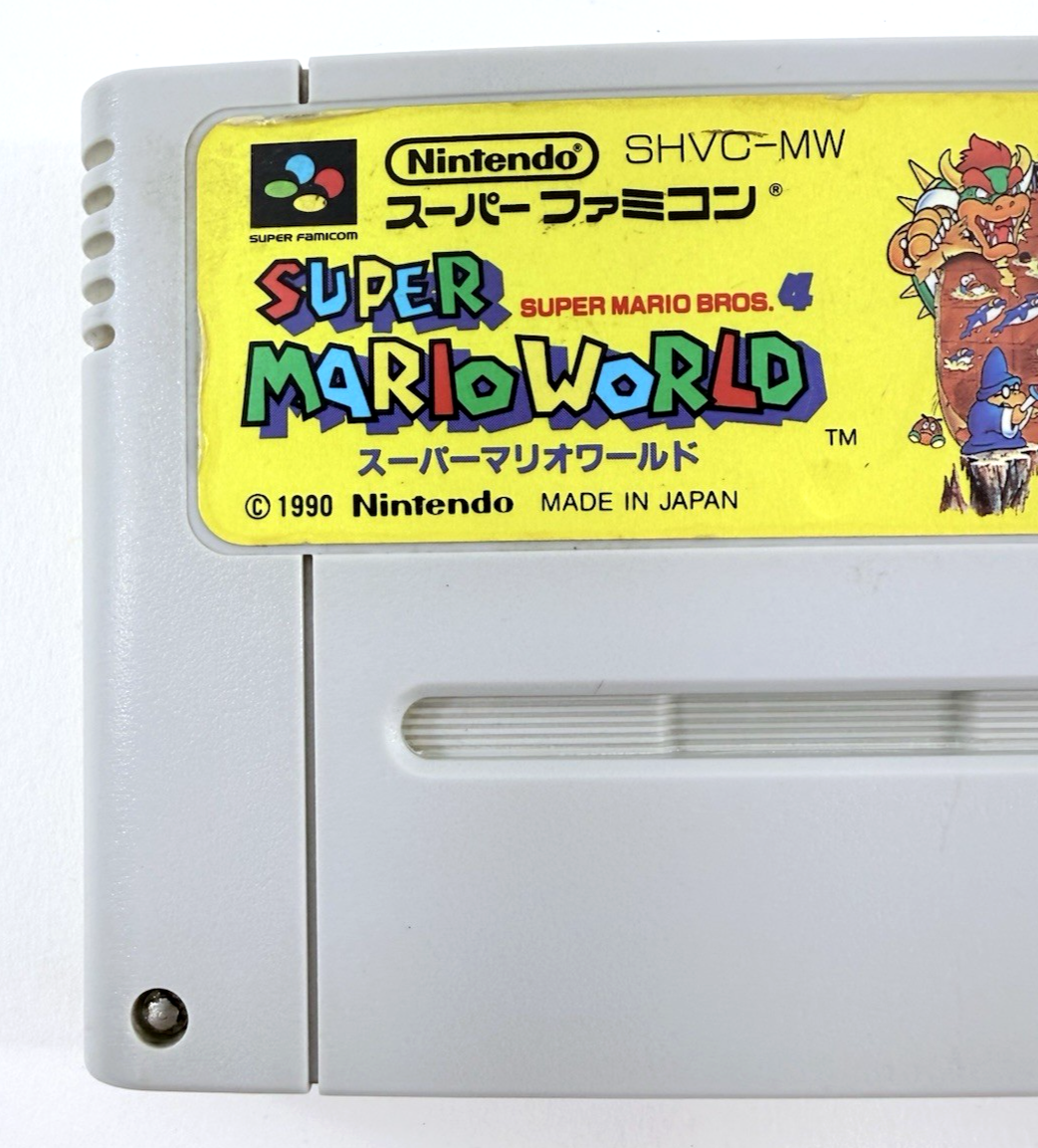 Super Mario World (Super Famicom, 1990) Game Cartridge - Tested and Working