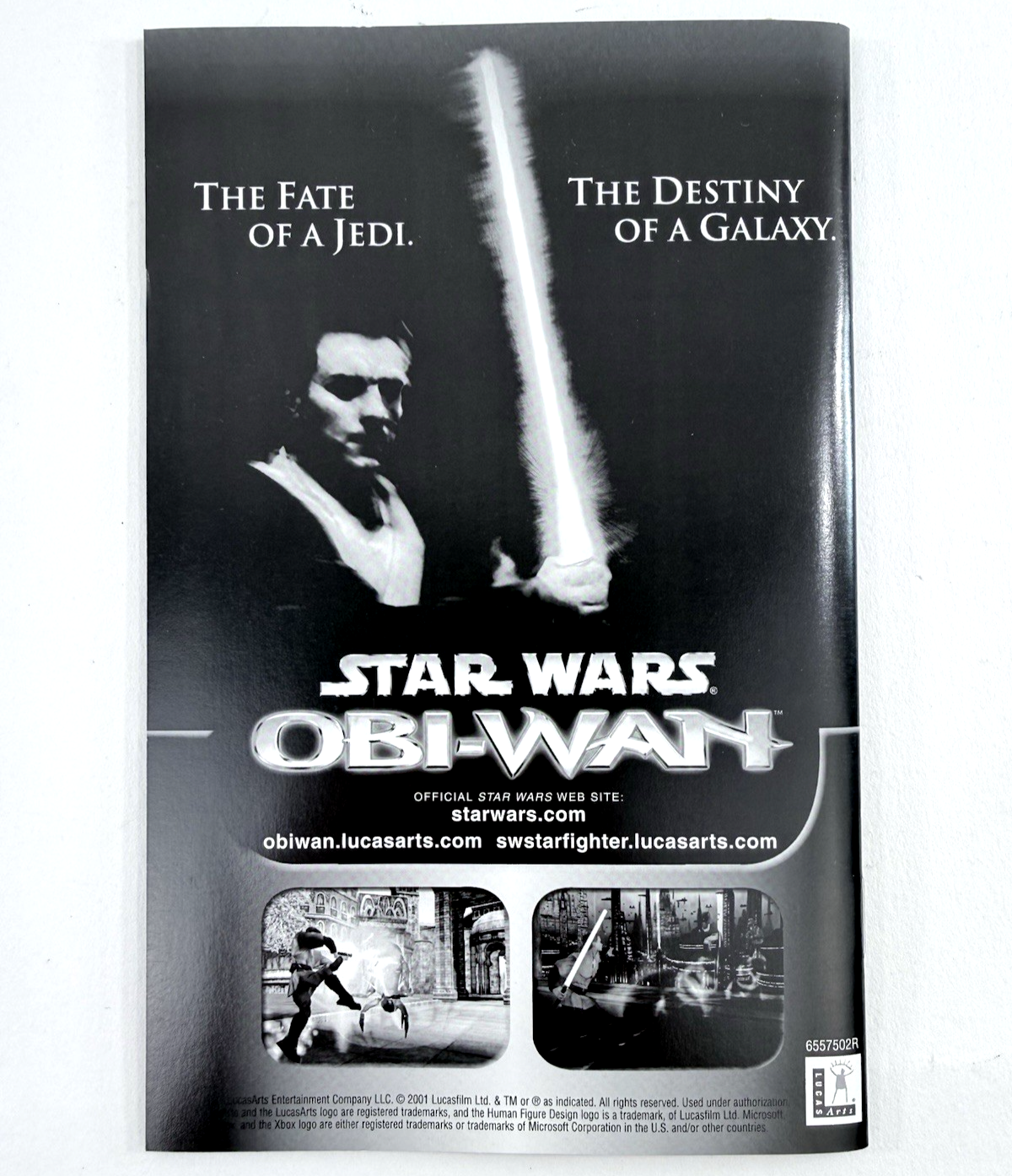 Star Wars: Starfighter Special Edition (Xbox, 2001) Game Case Manual - Tested