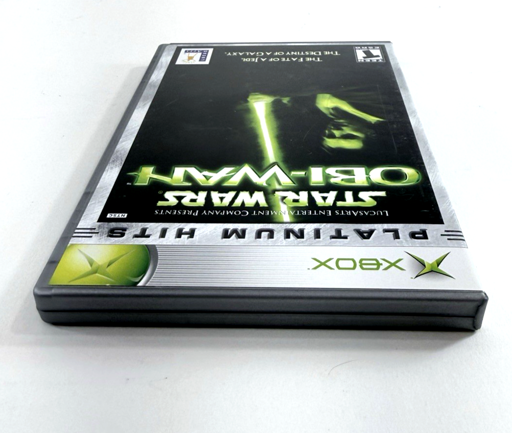 Star Wars: Obi-Wan (Microsoft Xbox, 2001) Game Case Manual Registration - Tested