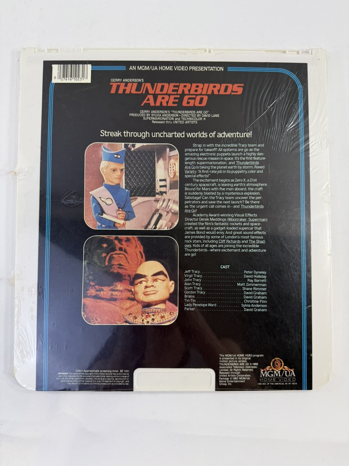 Thunderbirds Are Go (CED Videodisc, 1983) RCA SelectaVision - Factory Sealed