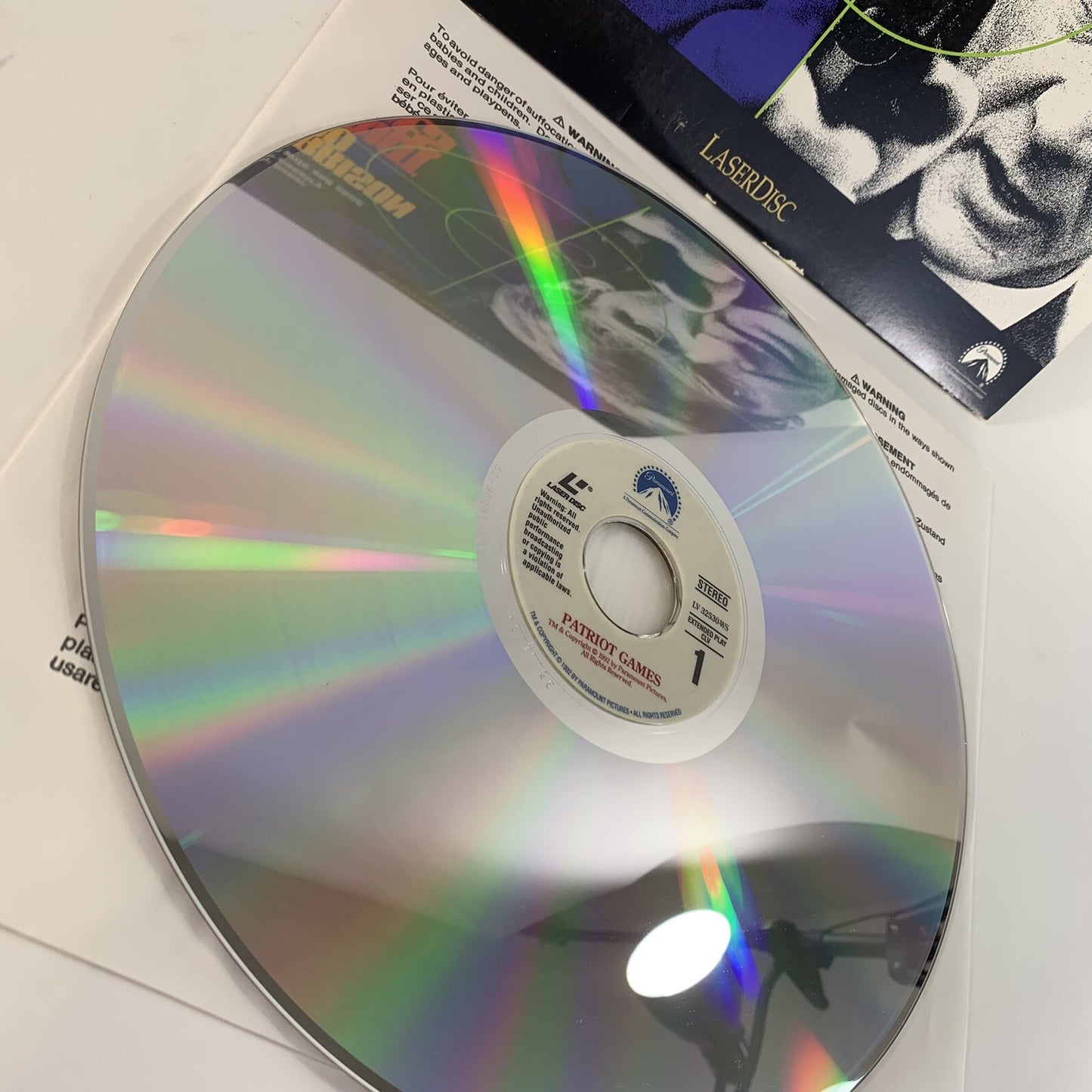 Patriot Games (Laserdisc CLV, 1992) CX Noise Reduction - Tested and Working