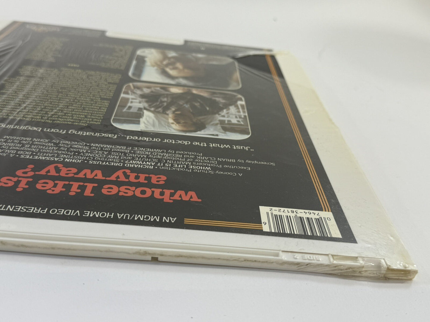 Whose Life Is It Anyway? (CED Videodisc, 1981) Factory Sealed