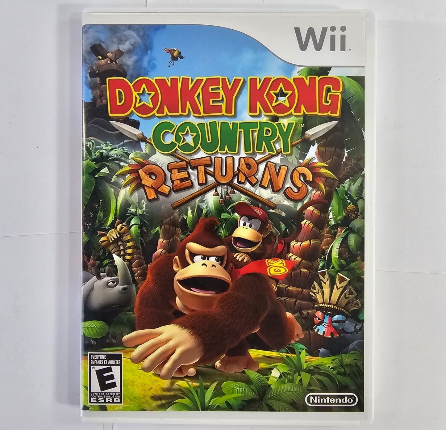 Donkey Kong Country Returns (Nintendo Wii, 2010) Game Case Manual - Tested