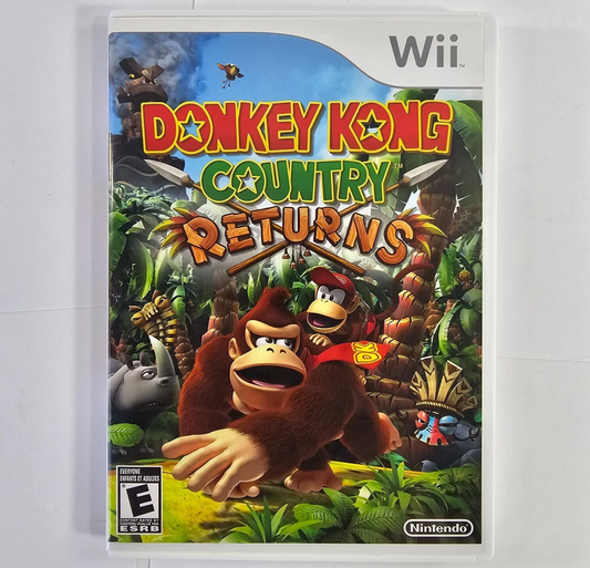 Donkey Kong Country Returns (Nintendo Wii, 2010) Game Case Manual - Tested
