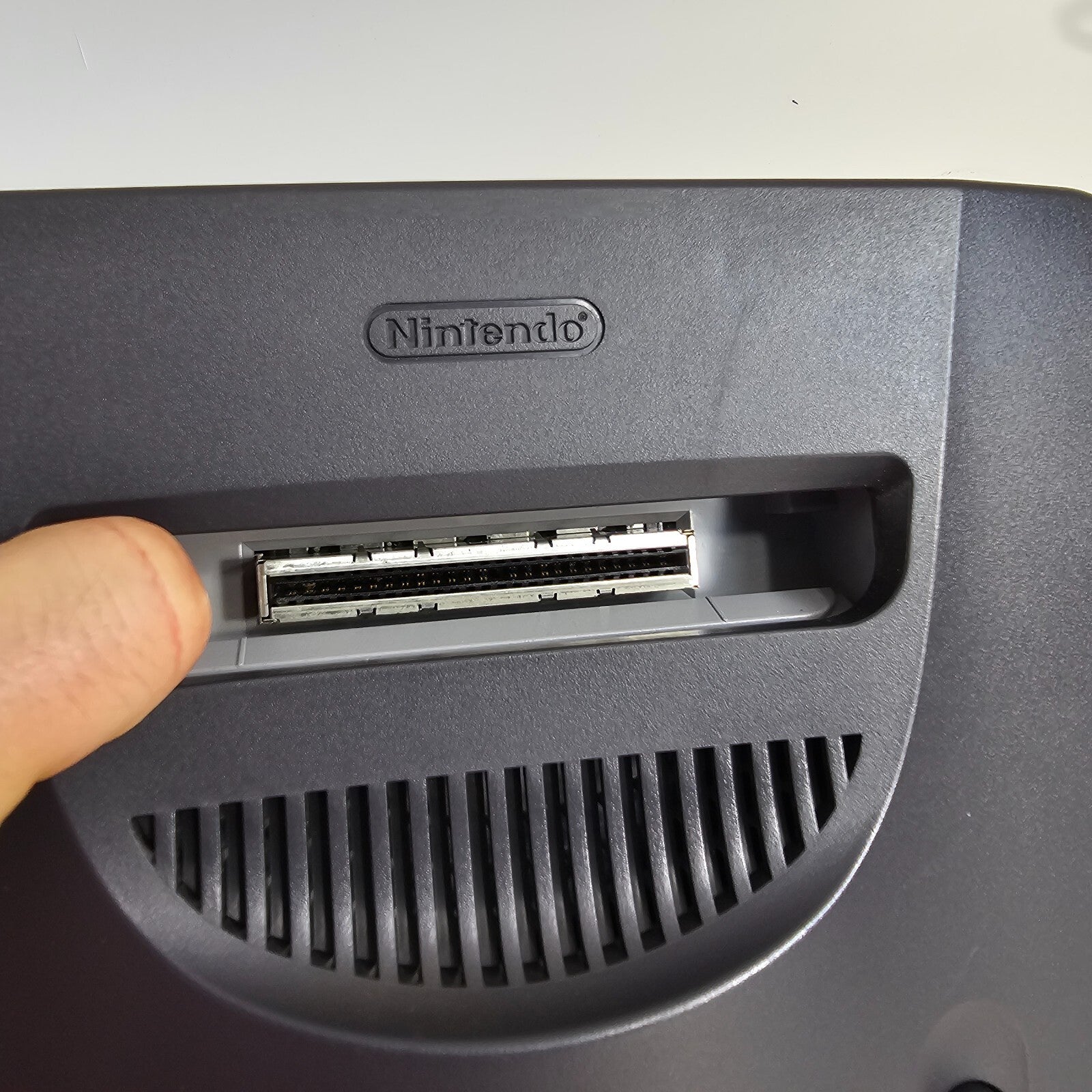 Nintendo 64 Black Home Console with Controller + Cables - Tested and Working