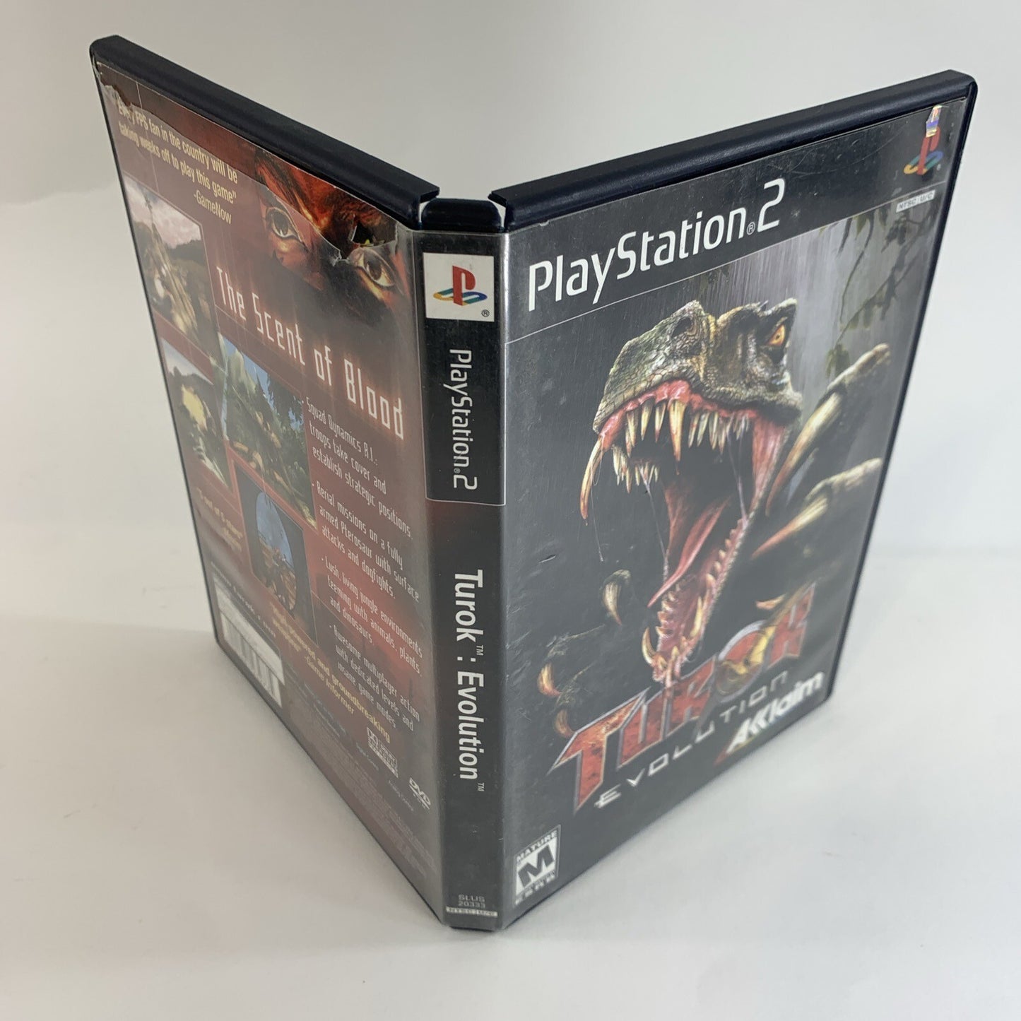 Turok: Evolution (Sony PlayStation 2, 2002) Game Case Manual Registration Card