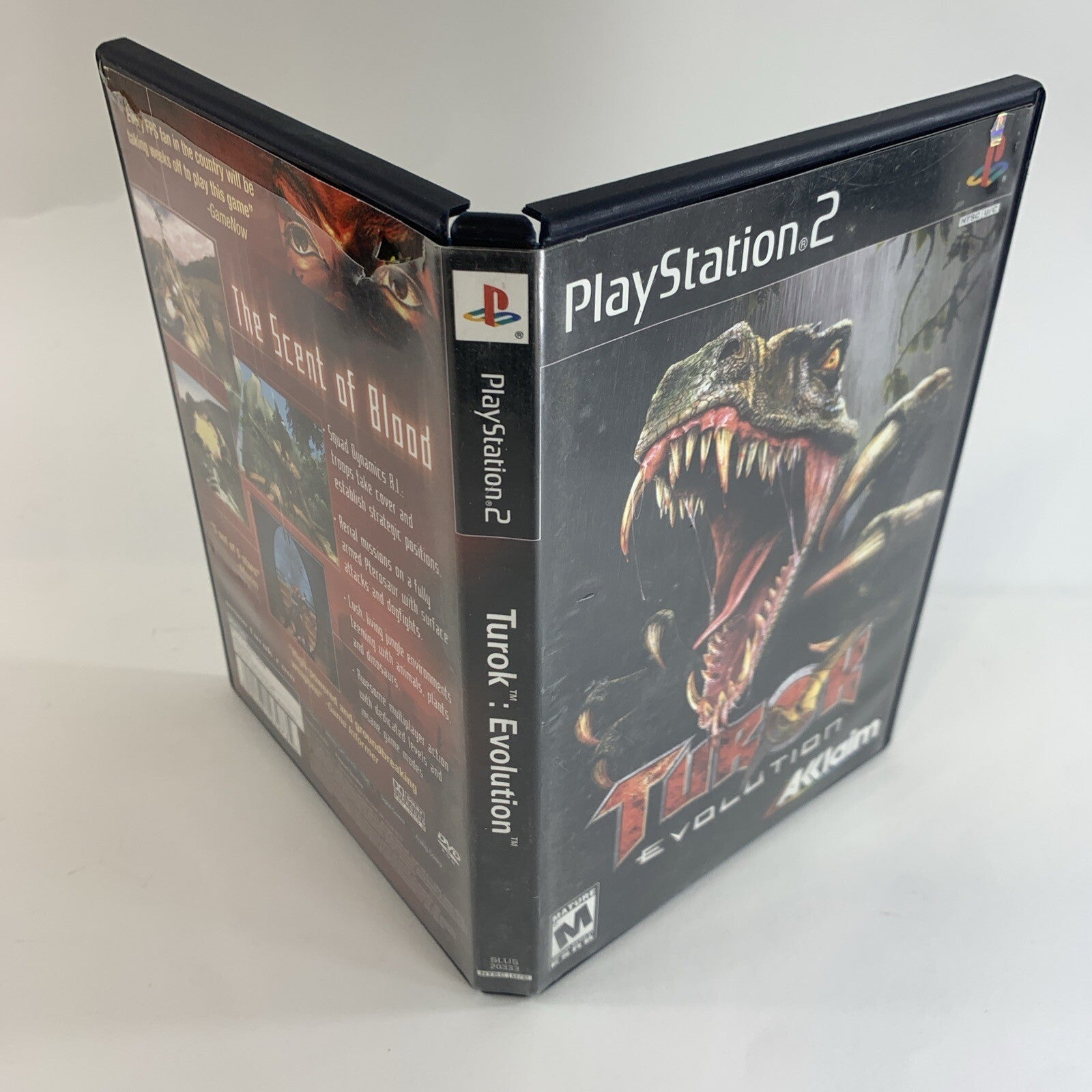 Turok: Evolution (Sony PlayStation 2, 2002) Game Case Manual Registration Card