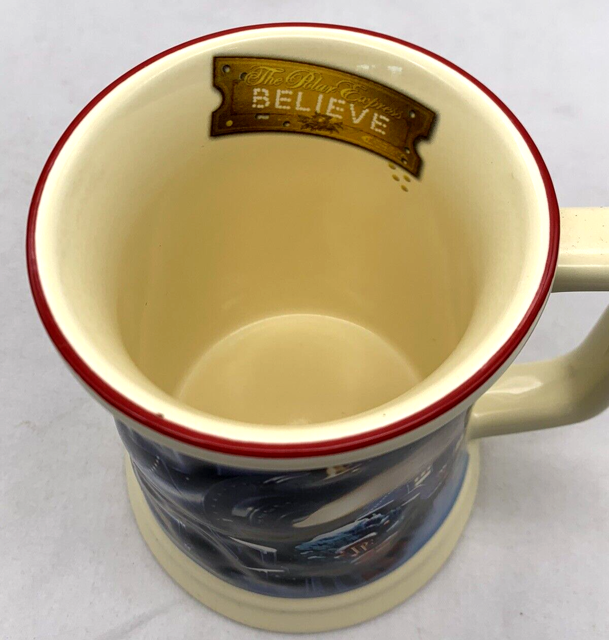 Warner Bros The Polar Express "Believe" Textured Seasonal Coffee Mug