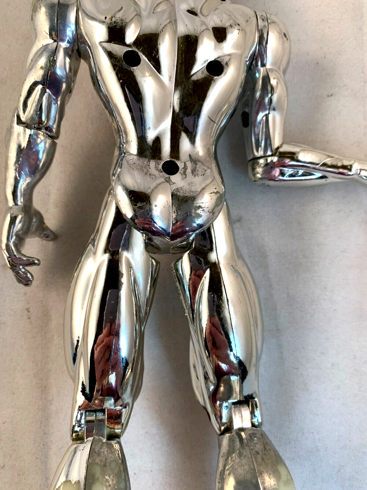 ToyBiz 1994 Fantastic Four Silver Surfer Loose 10" Chrome Finish Action Figure