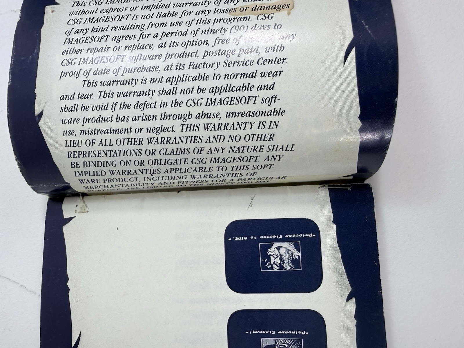 Solstice: The Quest for the Staff of Demnos (Nintendo NES, 1990) Game and Manual