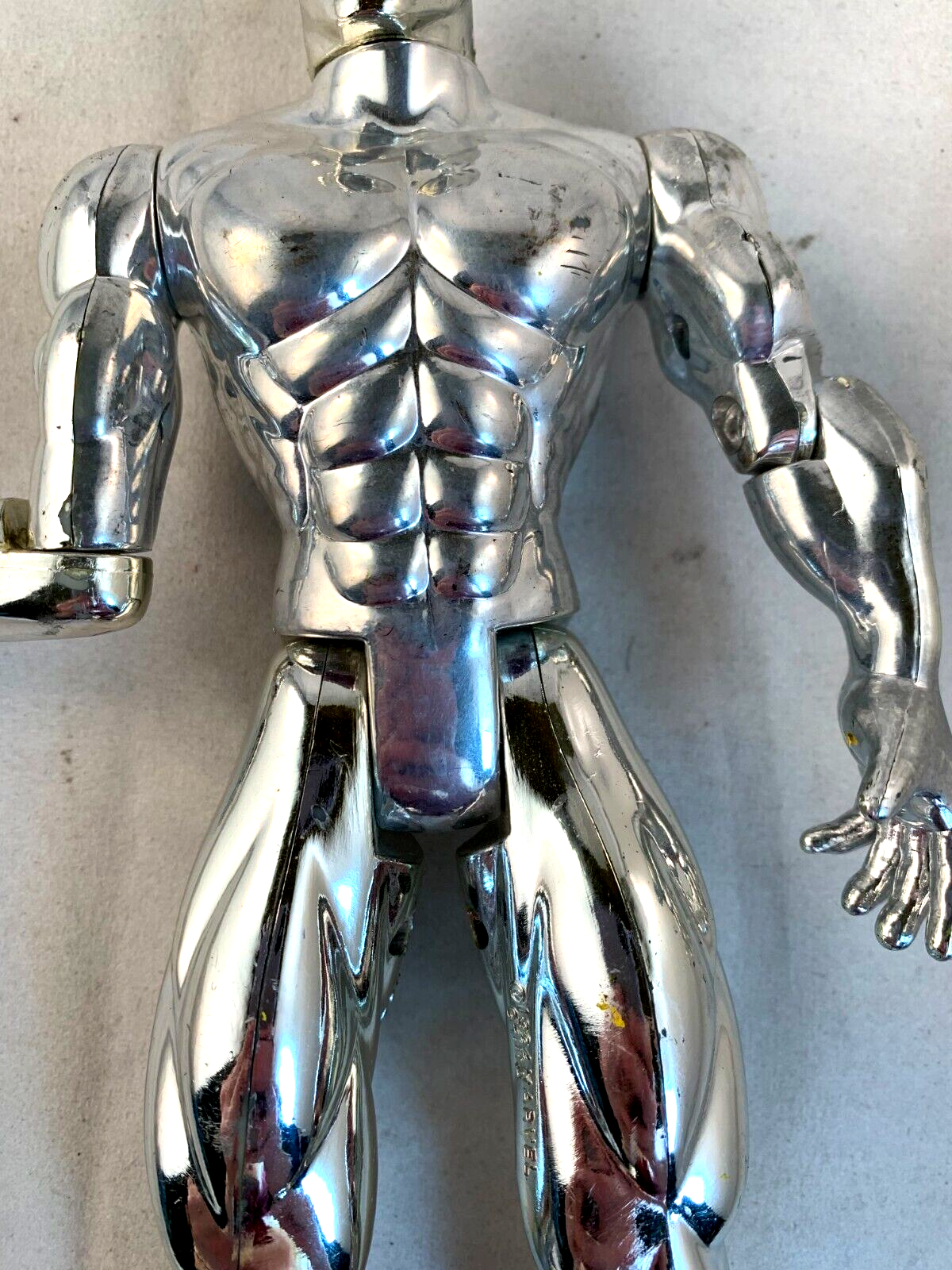 ToyBiz 1994 Fantastic Four Silver Surfer Loose 10" Chrome Finish Action Figure