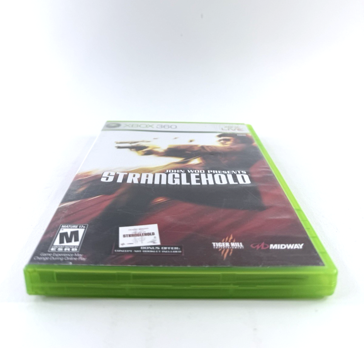 Stranglehold (Microsoft Xbox 360, 2007) Game Case Manual Art Book Registration