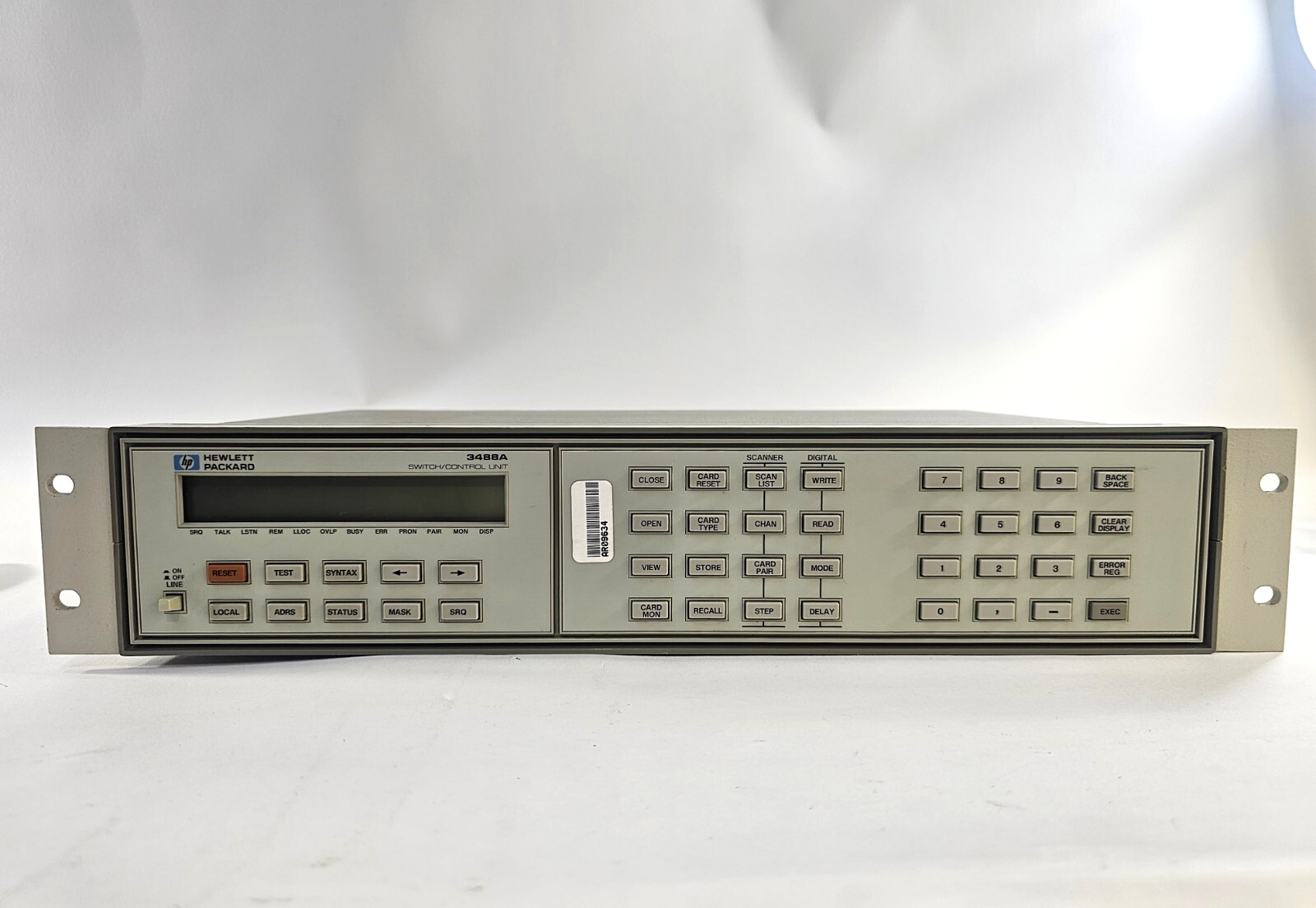 Hewlett Packard 3488A Switch / Control Unit with Mounting Brackets - Tested