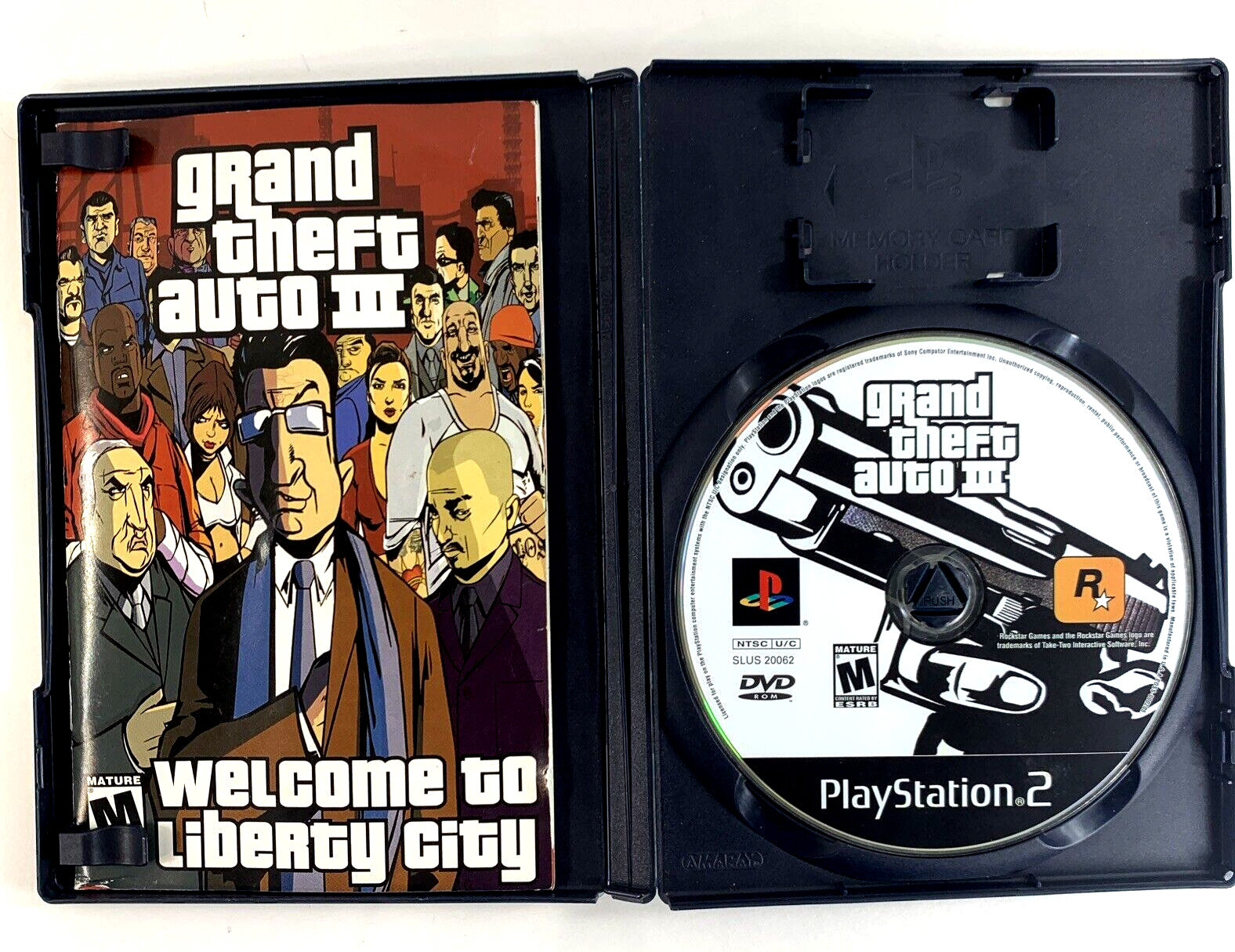 Grand Theft Auto III 3 (Sony PlayStation 2, 2001) Game Case Manual - Tested