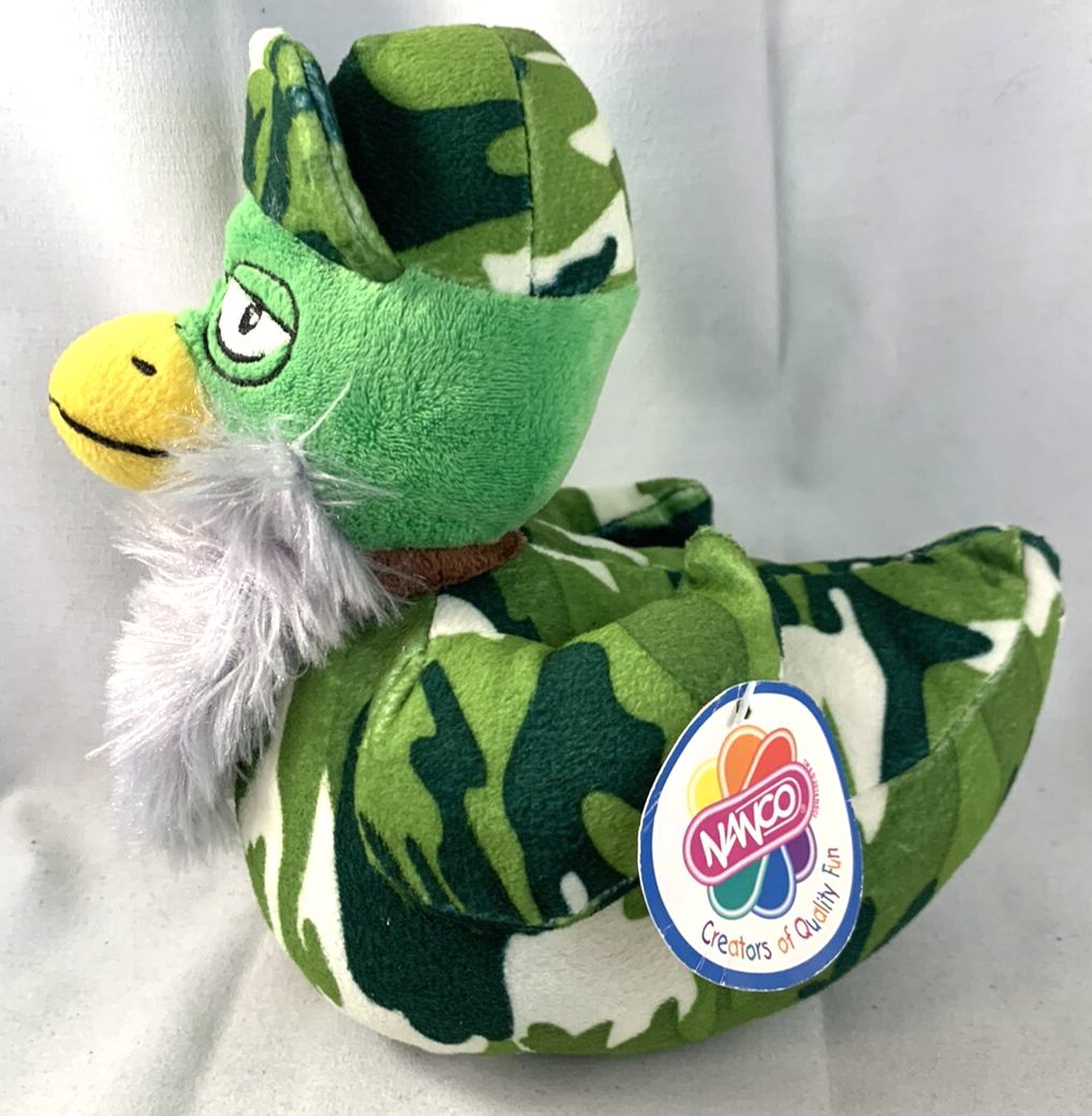 Namco Duck Dynasty Green Camo 8" Uncle Si Duck Stuffed Plush with Tags
