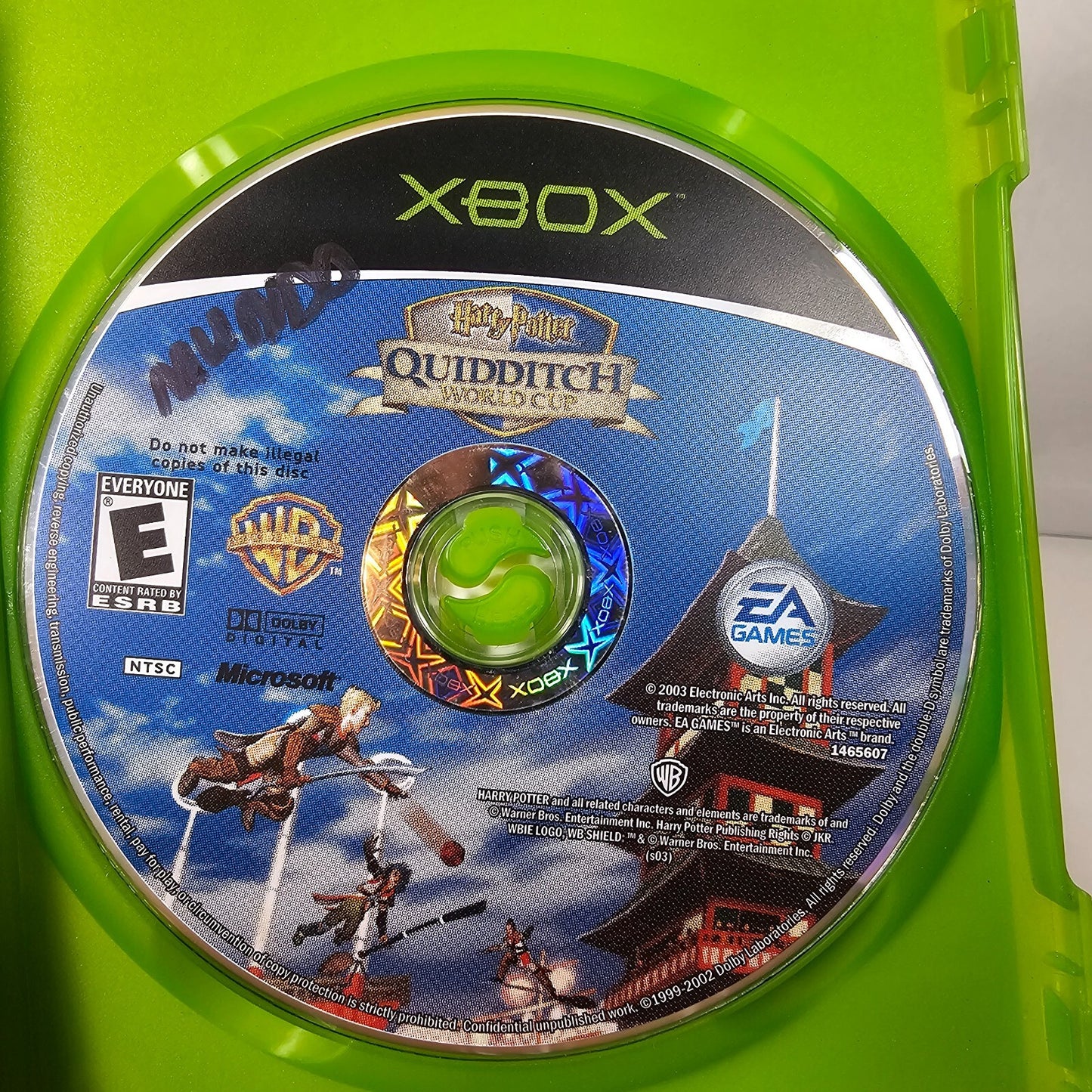 Harry Potter Quidditch World Cup (Xbox, 2003) Game Case Manual CIB