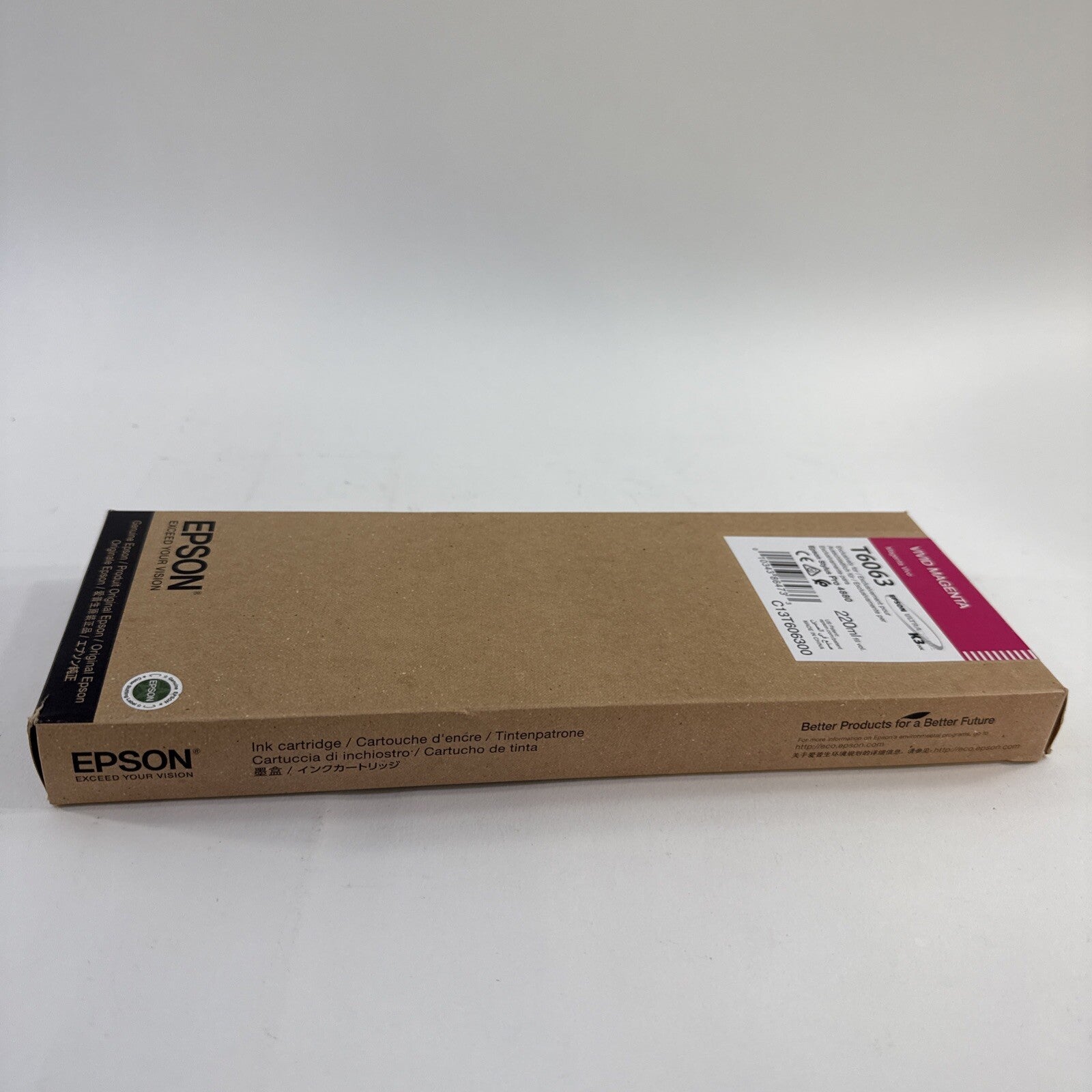 Expired 2020 Epson Vivid Magenta T6063 K3 UltraChrome Ink Cartridge - Sealed