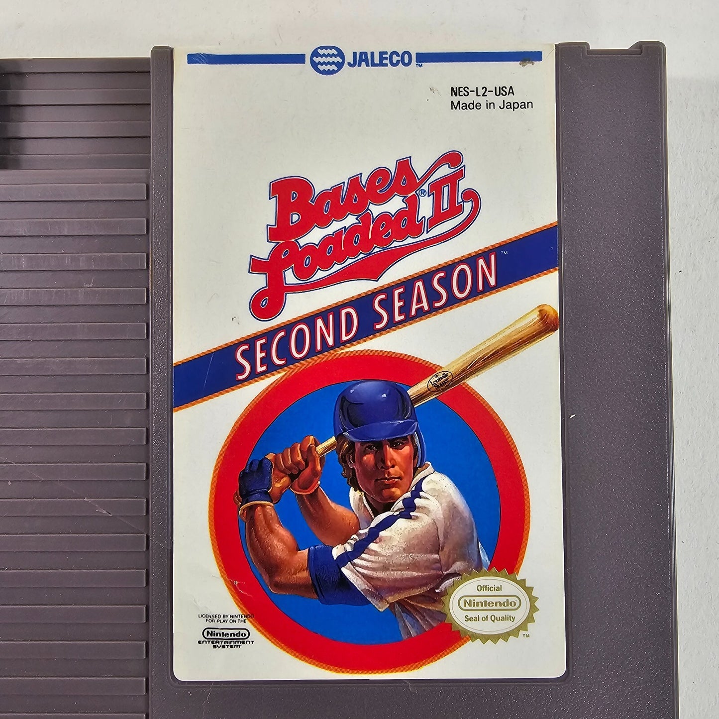 Bases Loaded II: Second Season (Nintendo NES, 1990) Game Cartridge