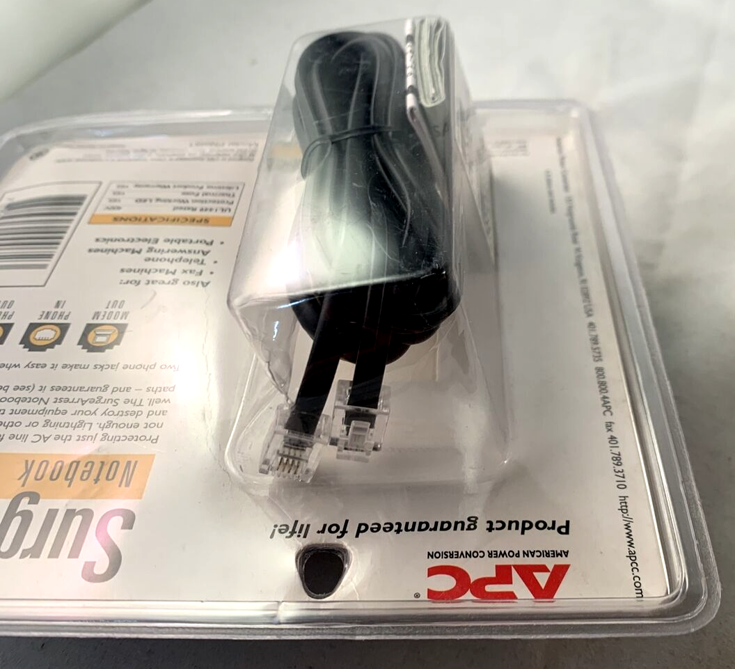 APC SurgeArrest Notebook Laptop Surge Protector 400V Model PNote 1 - New