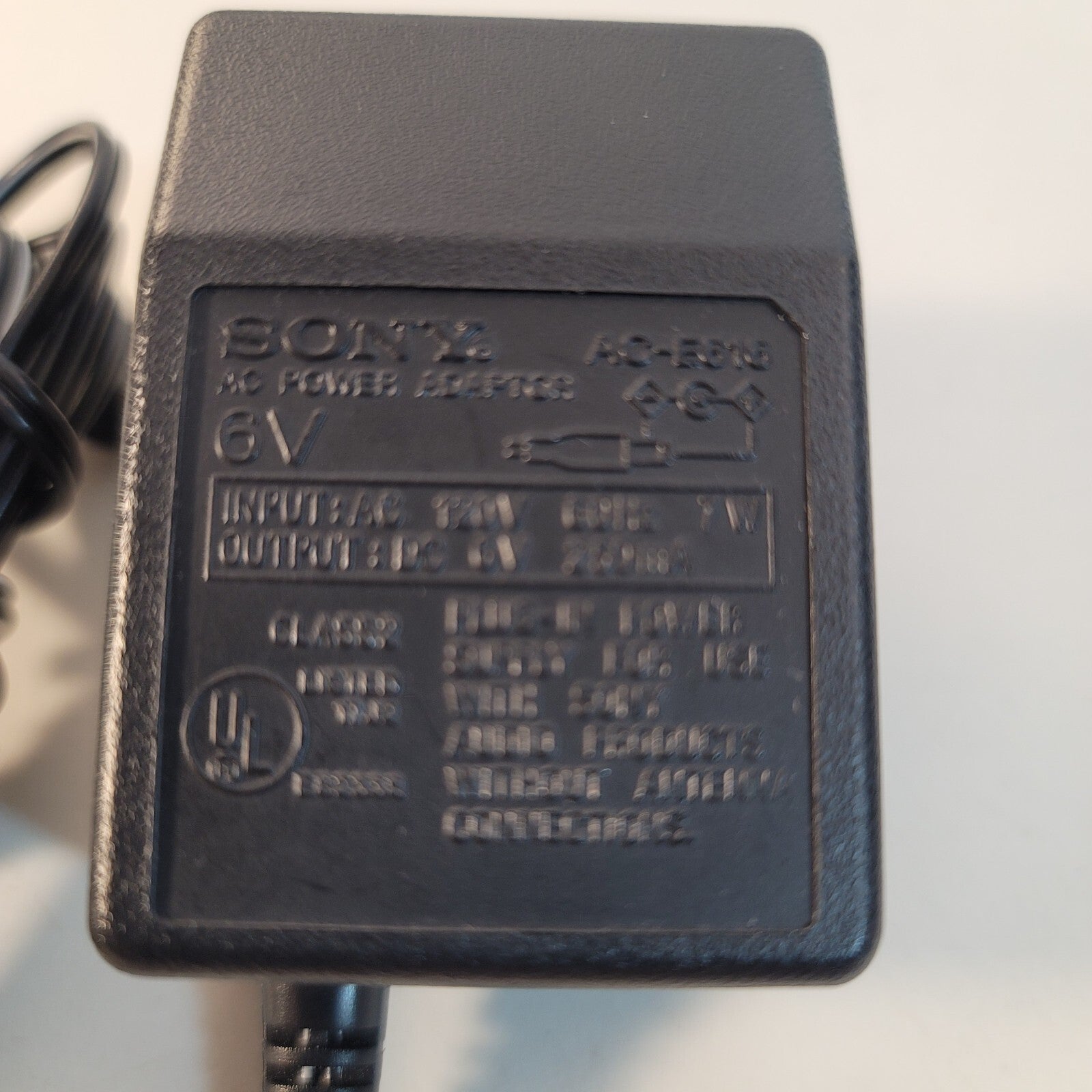 Sony 6V 250mA Model AC-E616 AC Adapter - Tested and Working