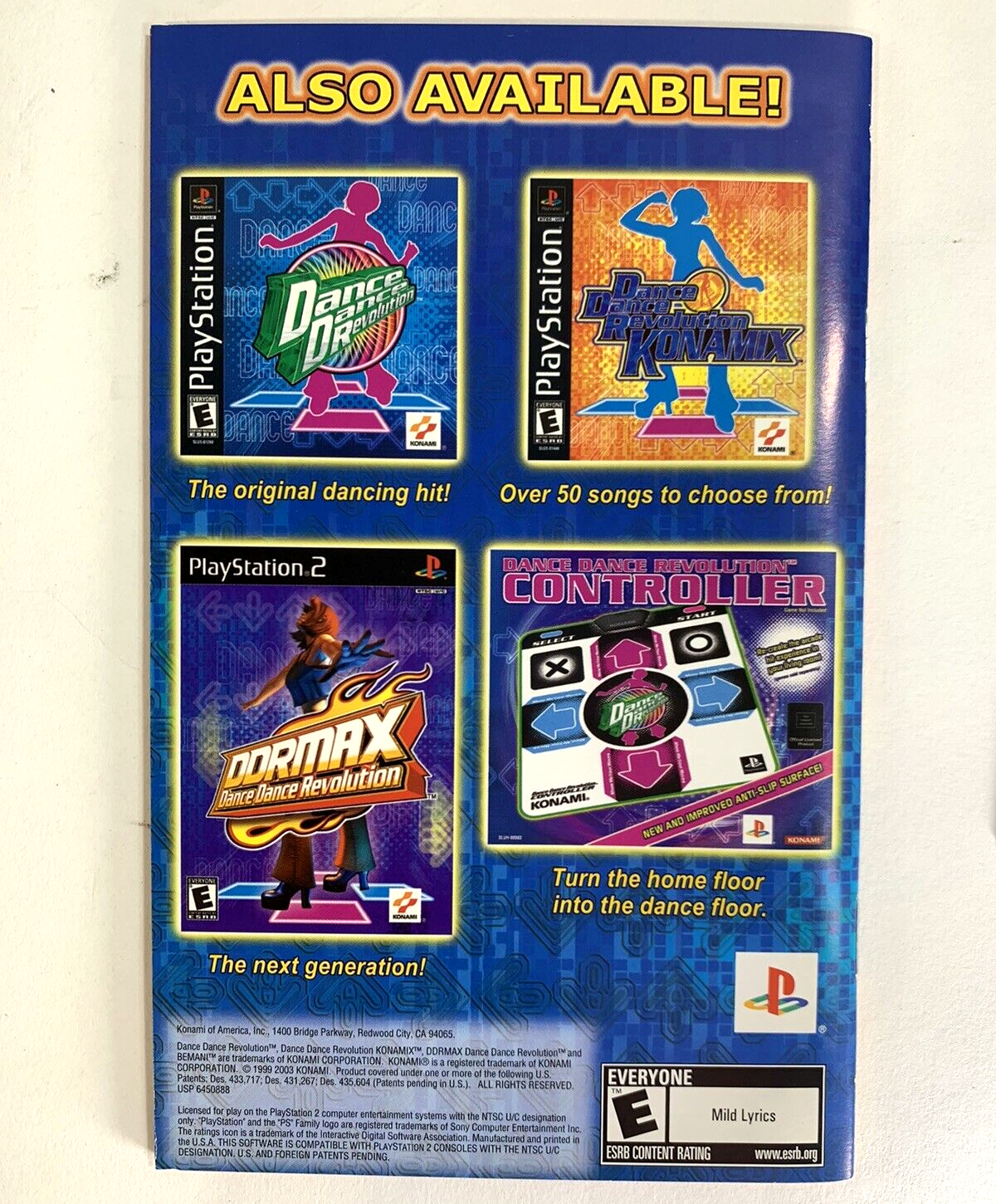 DDRMAX2: Dance Dance Revolution (Sony PlayStation 2, 2003) Game Case Manual