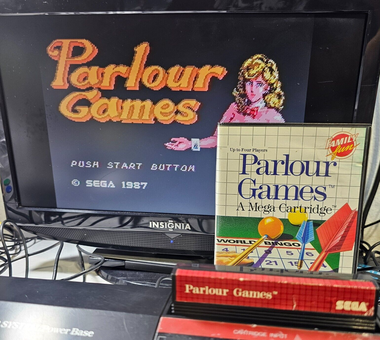 Parlour Games (Sega Master System, 1988) Game Case Manual - Tested and Working
