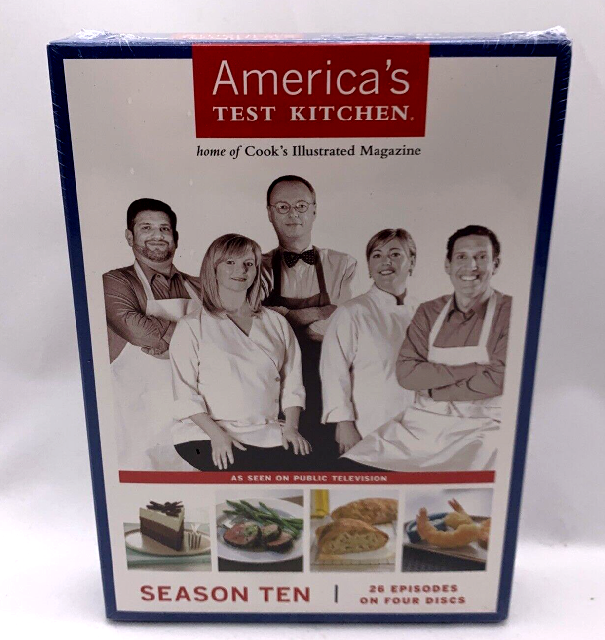 Americas Test Kitchen: Season Ten (DVD, 2010, 4-Disc Set) - Factory Sealed