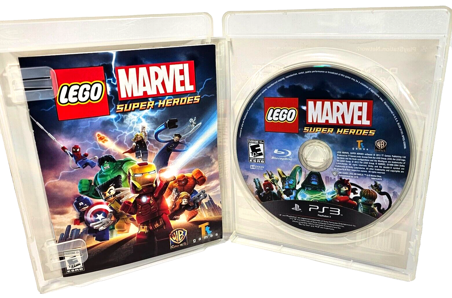 LEGO Marvel Super Heroes (PlayStation 3, 2013) Game Case Manual - Tested