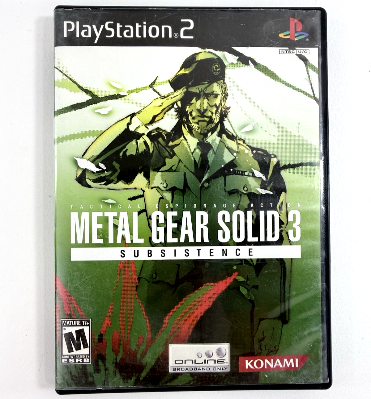 Metal Gear Solid 3: Subsistence (PlayStation 2, 2006) Game Discs & Case - Tested