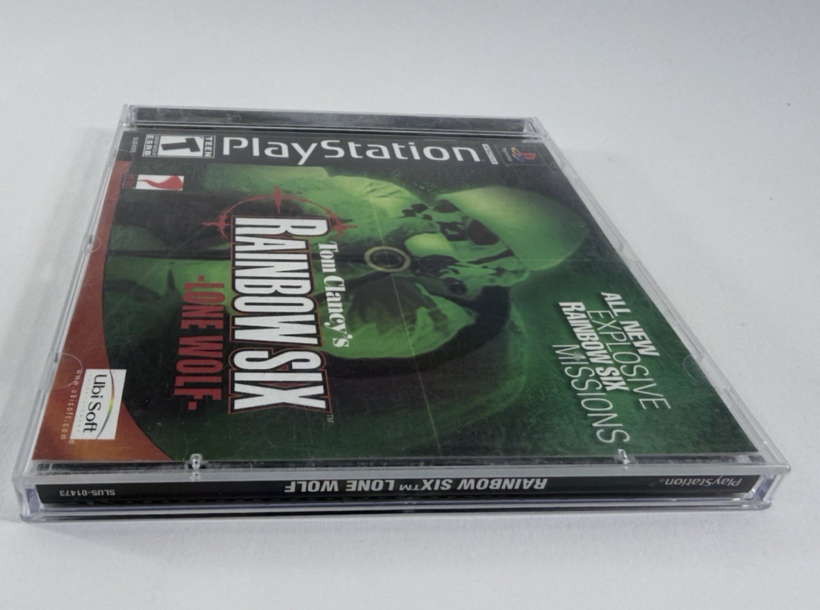 Tom Clancy's Rainbow Six: Lone Wolf (Sony PlayStation 1, 2002) Game Case Manual