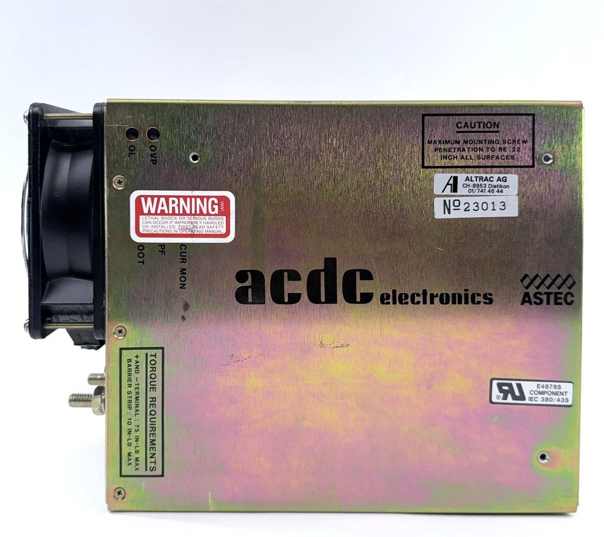 Astec J101A-9000-4232 AC to DC 48V 21A 1000 Watt Power Supply - Tested