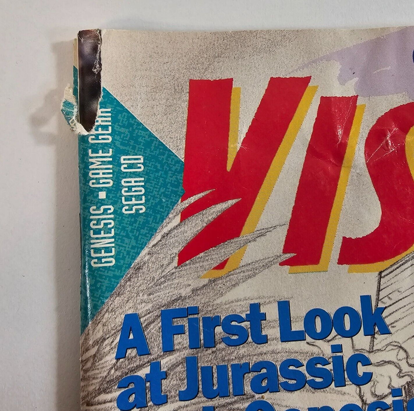 Sega Visions Magazine June / July 1993 Jurassic Park Cover