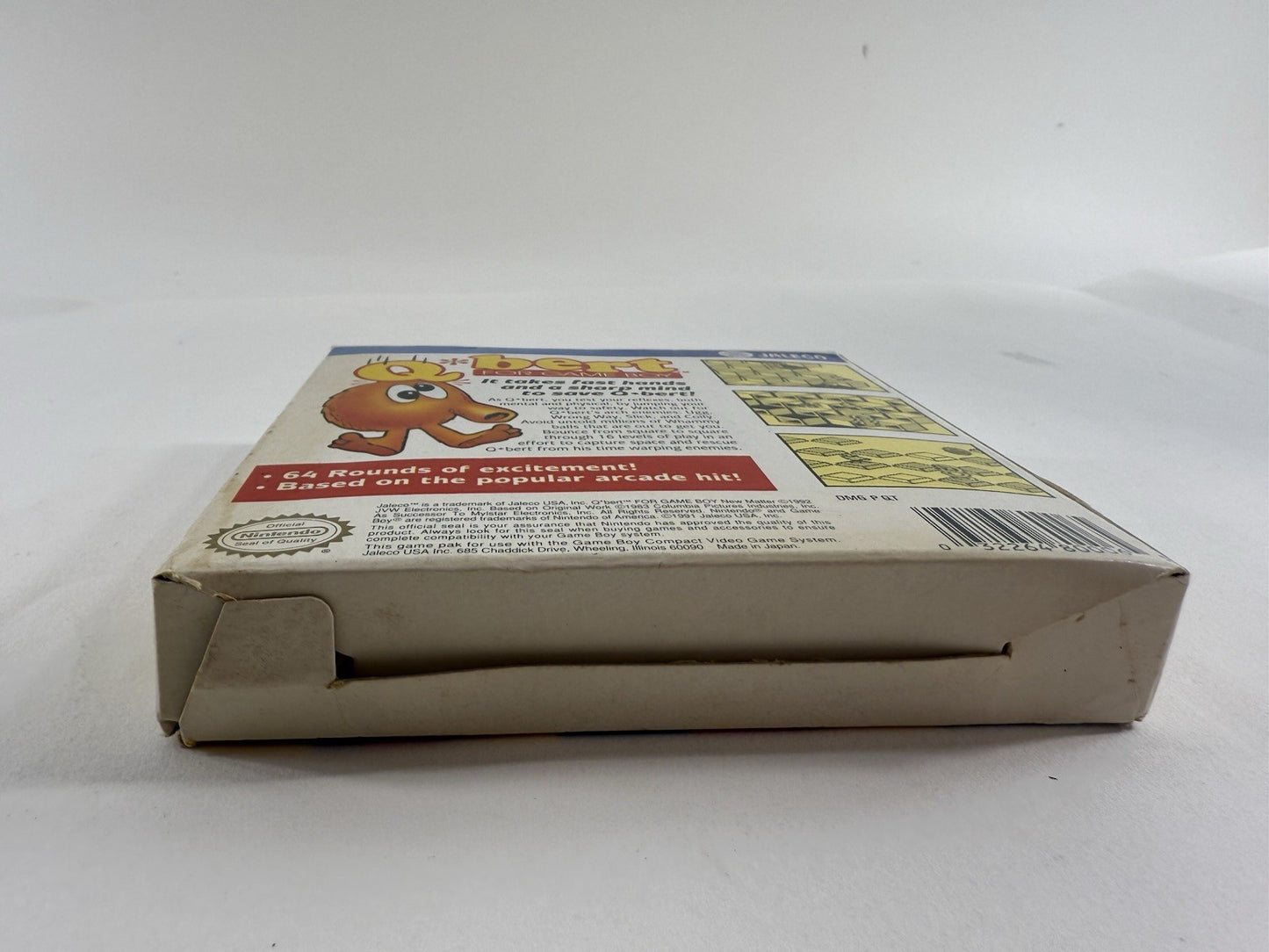 Q*Bert (Nintendo GameBoy, 1991) Game Box Manual Registration Inserts - Tested