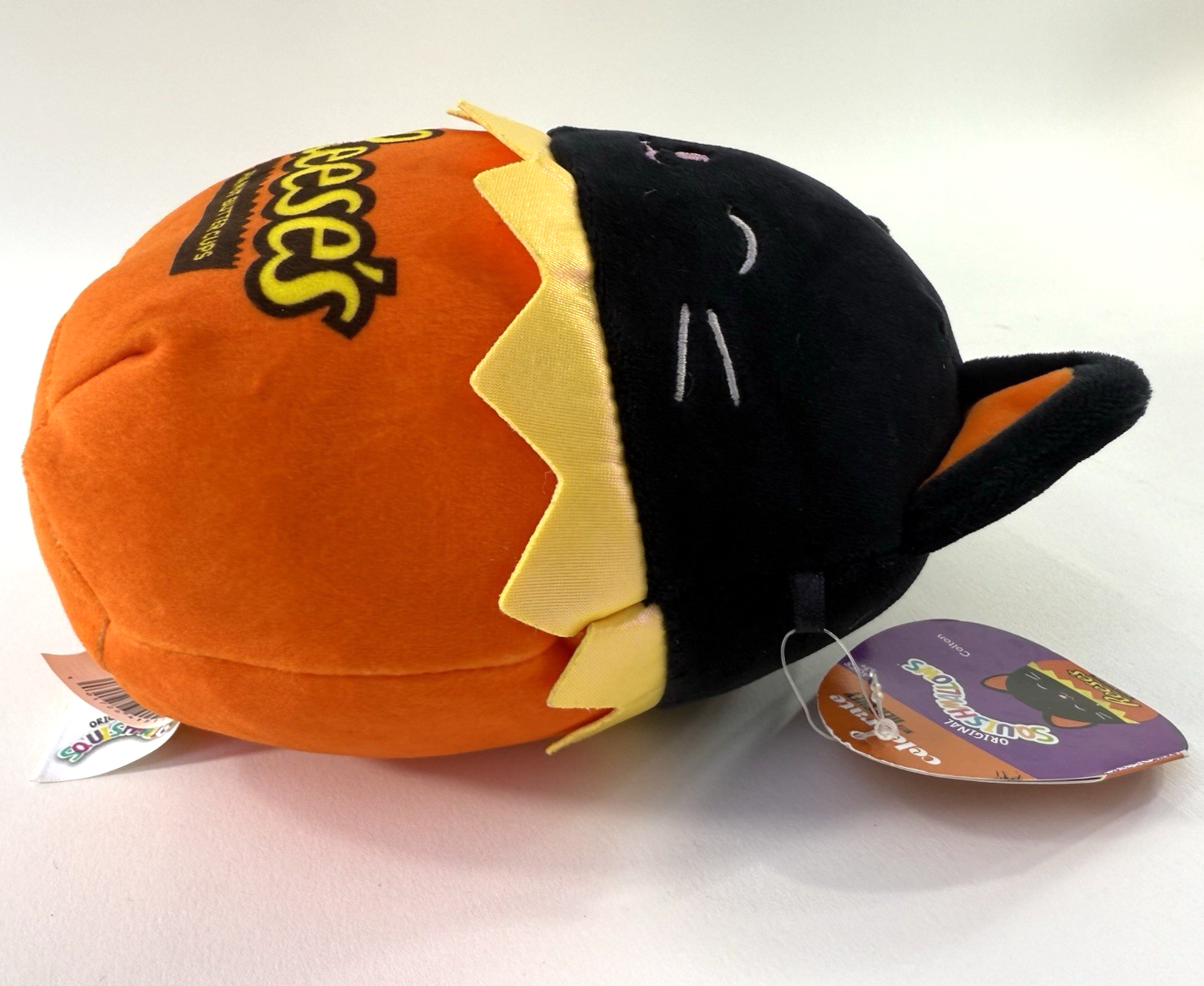 Squishmallows Halloween Reese's Colton Black Cat 8" Stuffed Plush with Tags